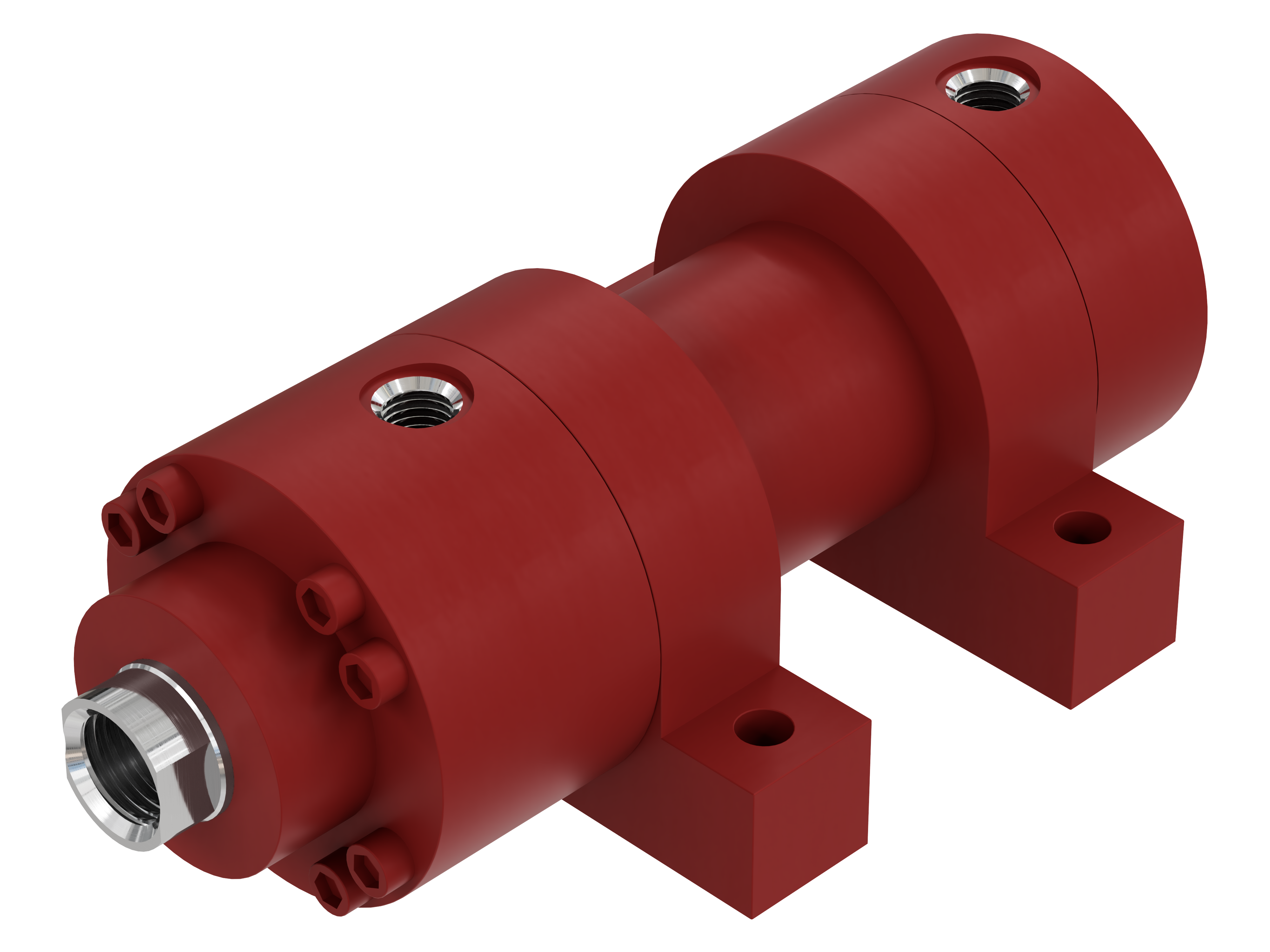 Hydraulic cylinder, double acting, H250 Co serie - Type MS2: Lugs mounting